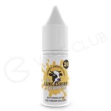 Butterscotch Ice Cream Deluxe (5mg) Nic Salt E-Liquid by The Lancashire Creamery
